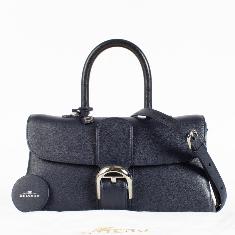 Authentic Second Hand Delvaux Blue Rodeo Calf Brillant East/West Mini on Labellov.com