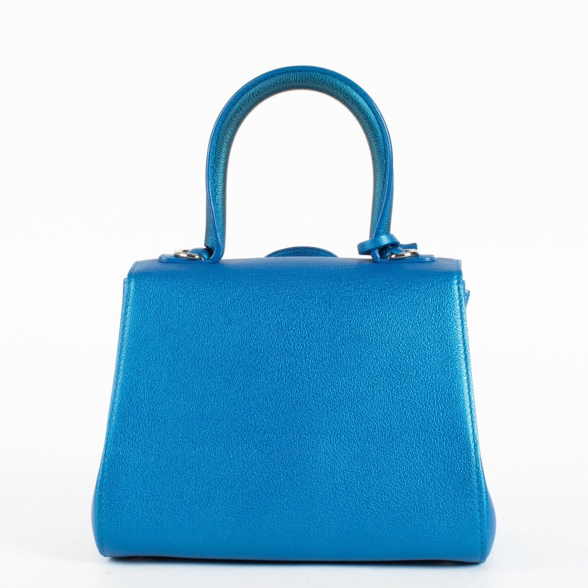 authentic preloved Delvaux Electric Blue Rodeo Calf Mini Brilliant on Labellov.com