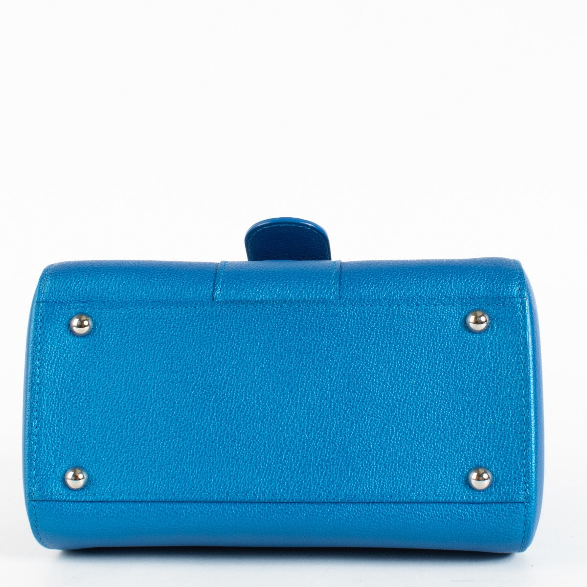authentic preloved Delvaux Electric Blue Rodeo Calf Mini Brilliant on Labellov.com