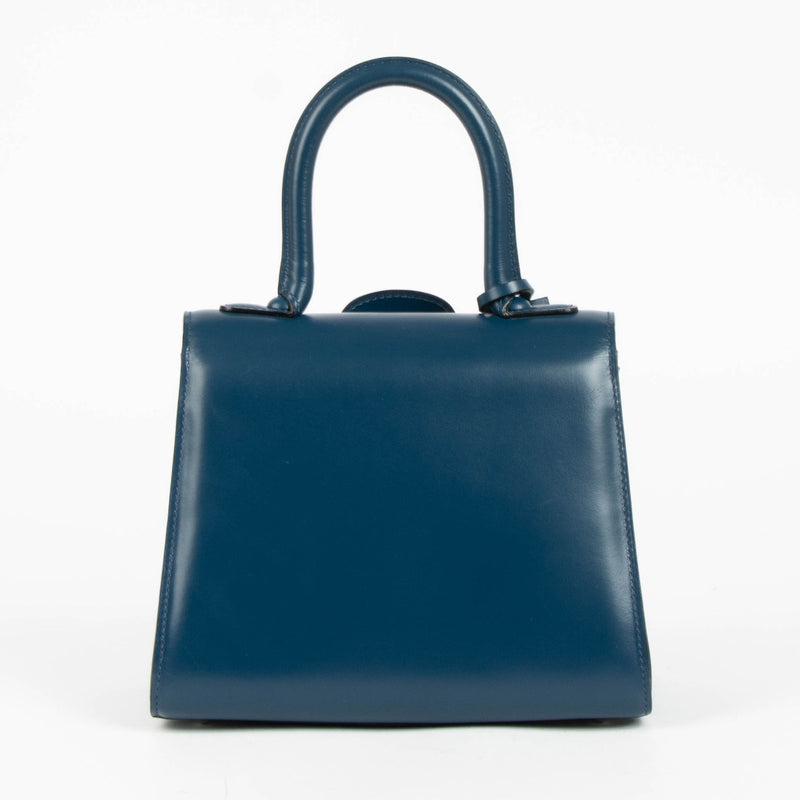 Delvaux Bleu de Prusse Box Calf Brillant Mini