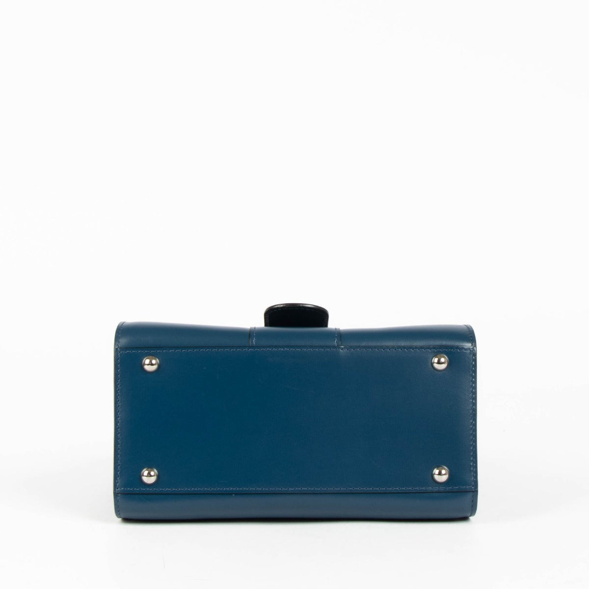 Delvaux Bleu de Prusse Box Calf Brillant Mini