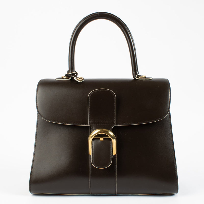 Authentic Second Hand Delvaux Ebene Box Calf Brillant MM on Labellov.com
