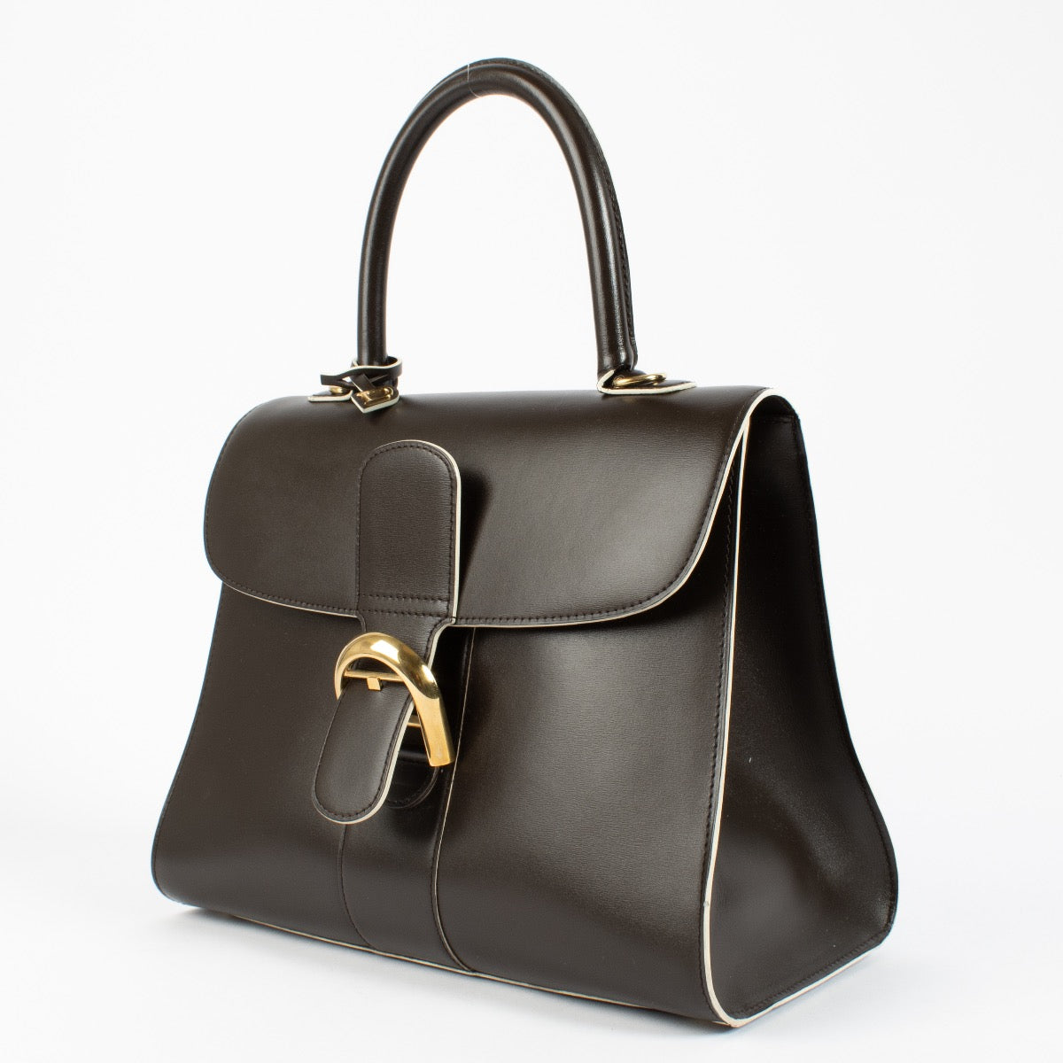 Authentic Second Hand Delvaux Ebene Box Calf Brillant MM on Labellov.com