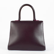Delvaux Brillant MM in Prune Box Calf leather luxury handbag at Labellov.com