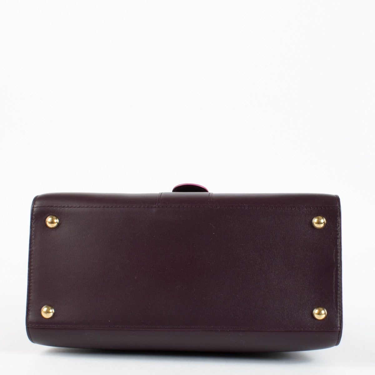 Delvaux Brillant MM in Prune Box Calf leather luxury handbag at Labellov.com