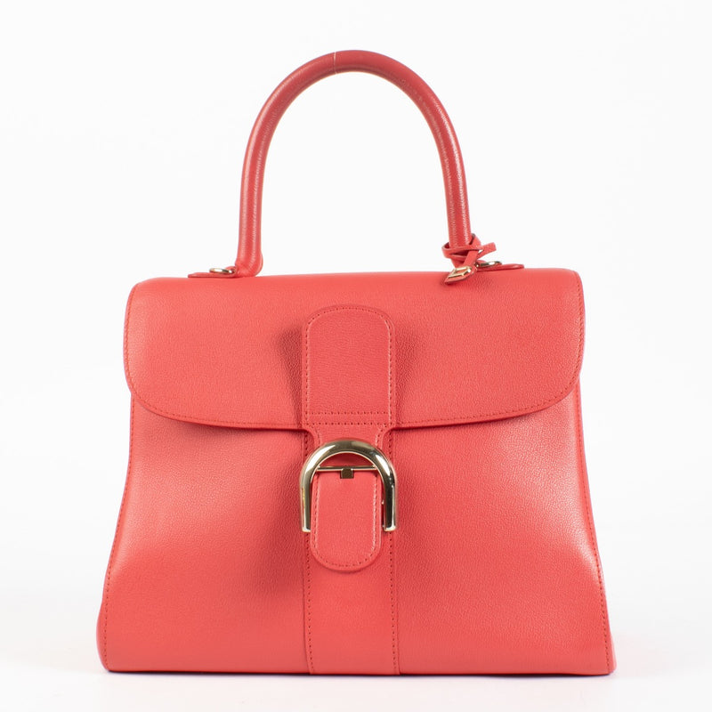 Authentic Delvaux Brillant MM in Rose Candy Rodeo Calf leather at Labellov.com.
