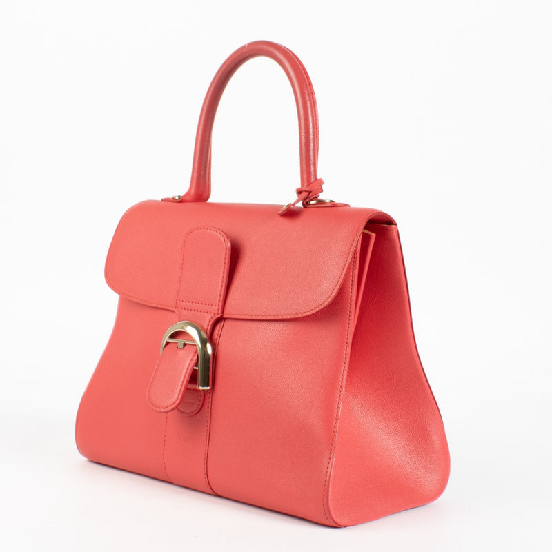 Authentic Delvaux Brillant MM in Rose Candy Rodeo Calf leather at Labellov.com.