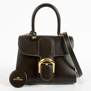 Authentic pre-loved Delvaux Ebène Box Calf Brillant Mini Bag on Labellov.com