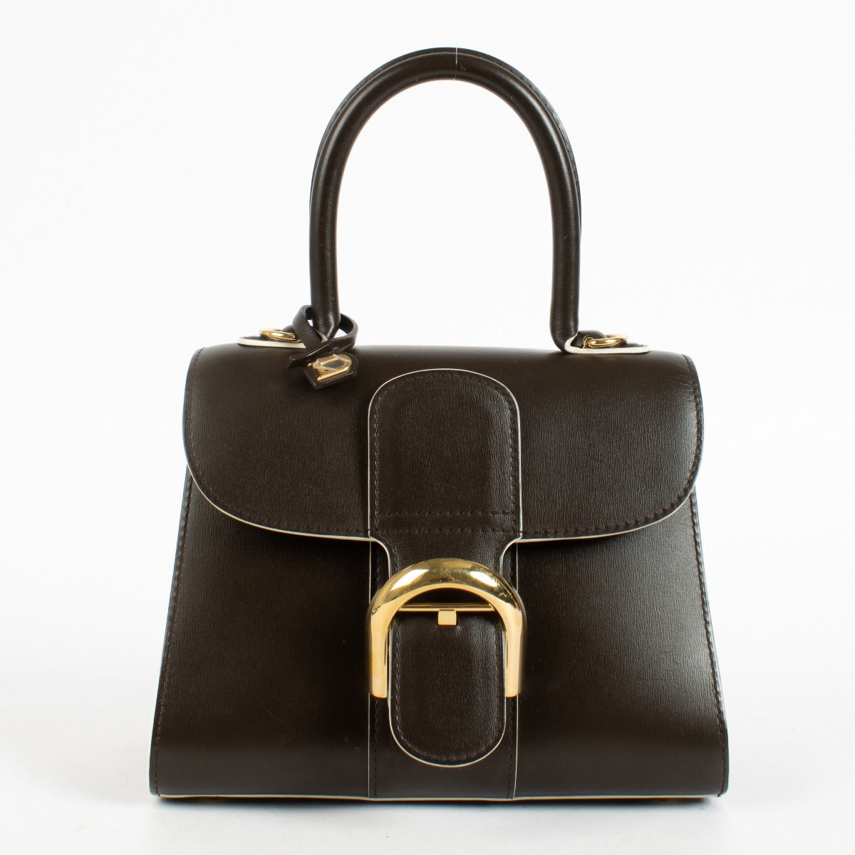 Authentic pre-loved Delvaux Ebène Box Calf Brillant Mini Bag on Labellov.com