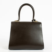 Authentic pre-loved Delvaux Ebène Box Calf Brillant Mini Bag on Labellov.com