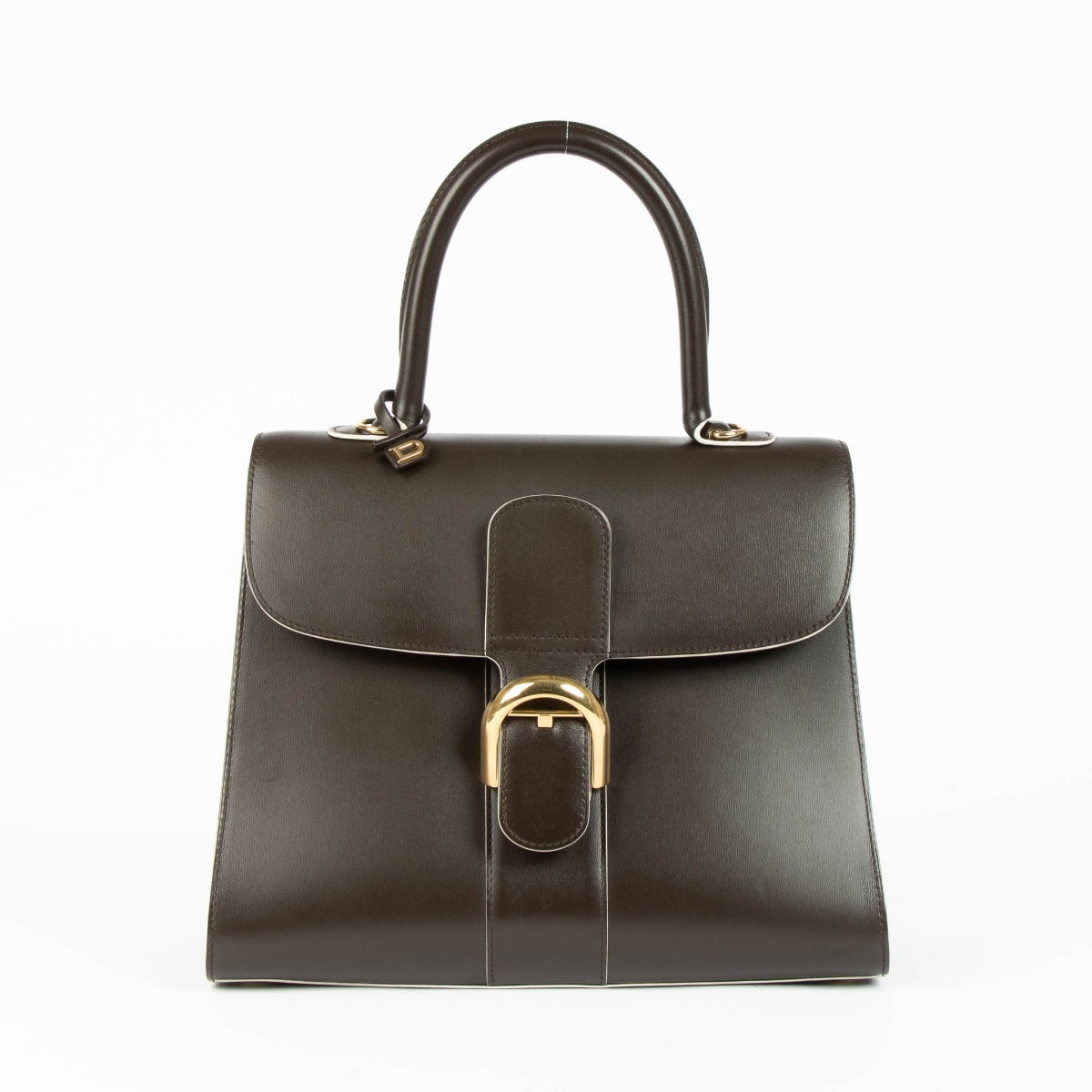 Shop this 100% authentic Delvaux Ebene Box Calf Brillant MM Bag at Labellov.com