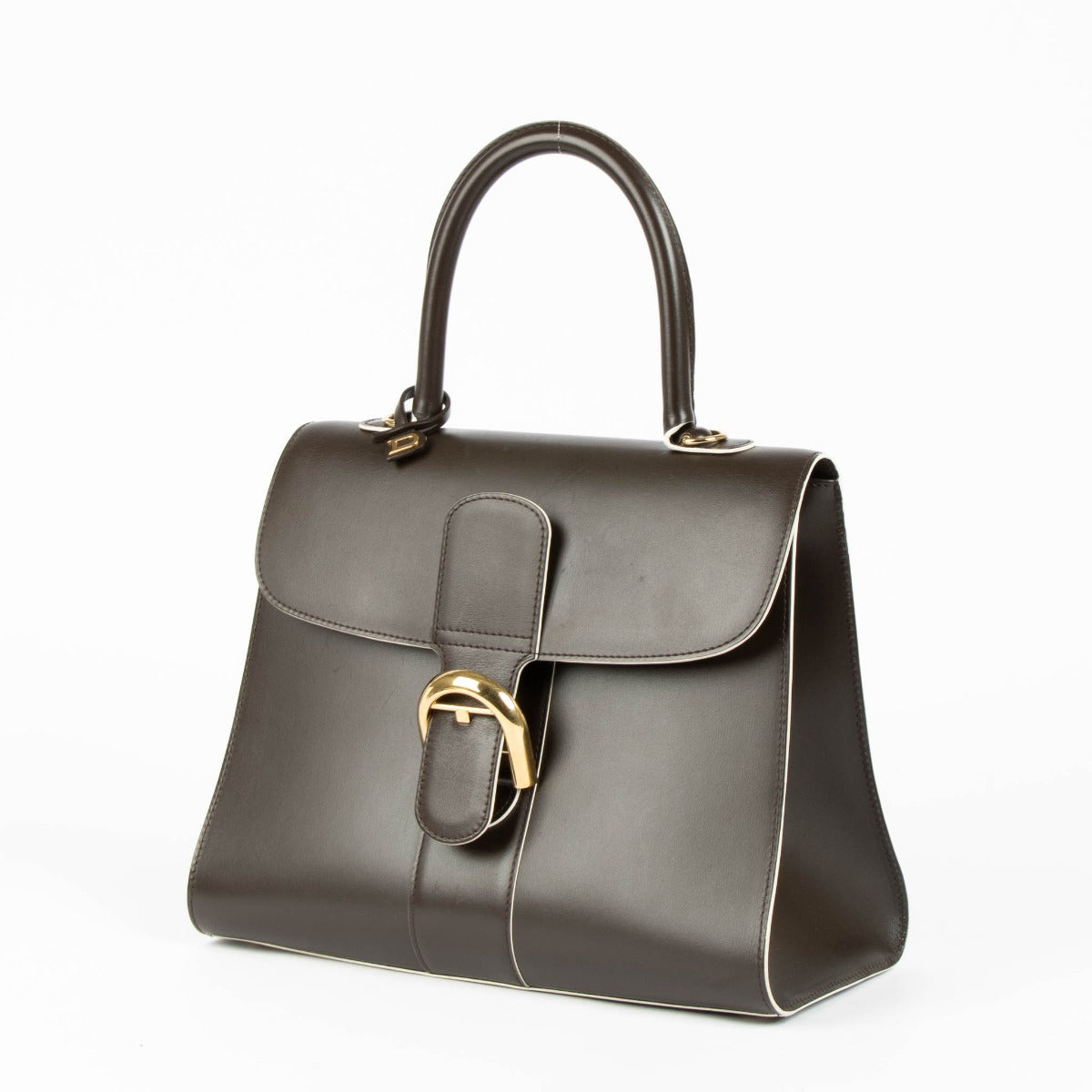 Shop this 100% authentic Delvaux Ebene Box Calf Brillant MM Bag at Labellov.com