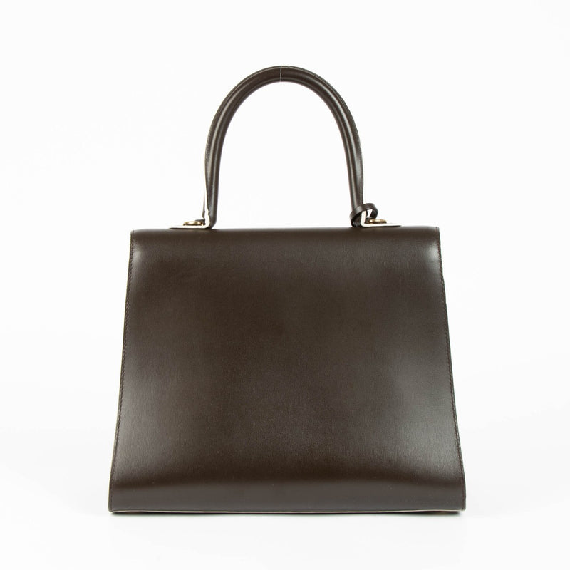 Shop this 100% authentic Delvaux Ebene Box Calf Brillant MM Bag at Labellov.com