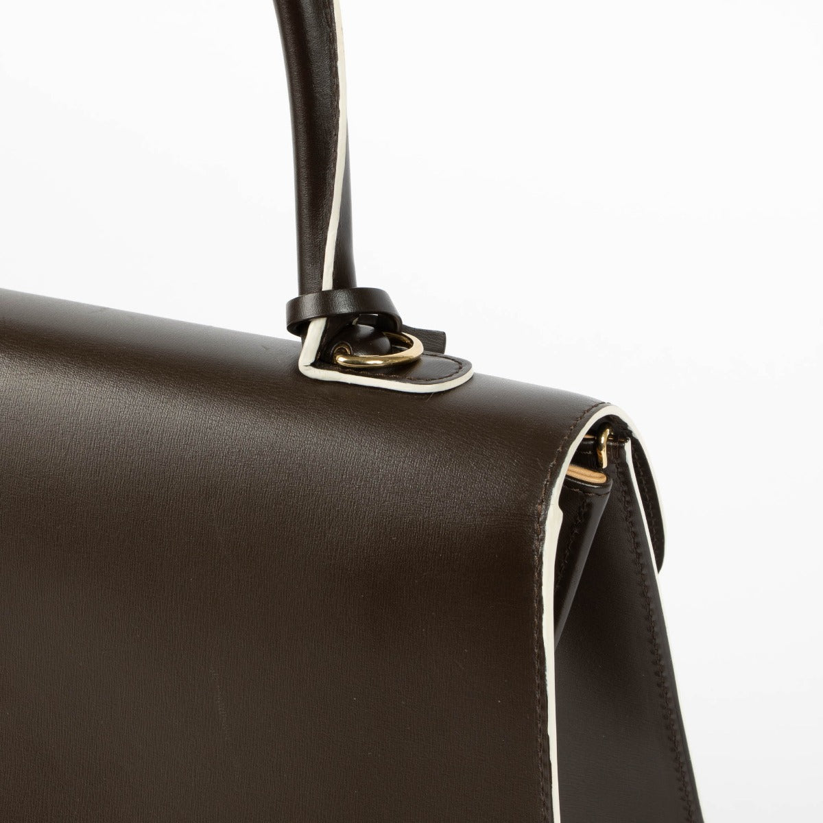 Shop this 100% authentic Delvaux Ebene Box Calf Brillant MM Bag at Labellov.com