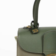 Shop this 100% authentic Delvaux Kaki Camaieux Rodeo Calf Brillant Mini Bag at Labellov.com
