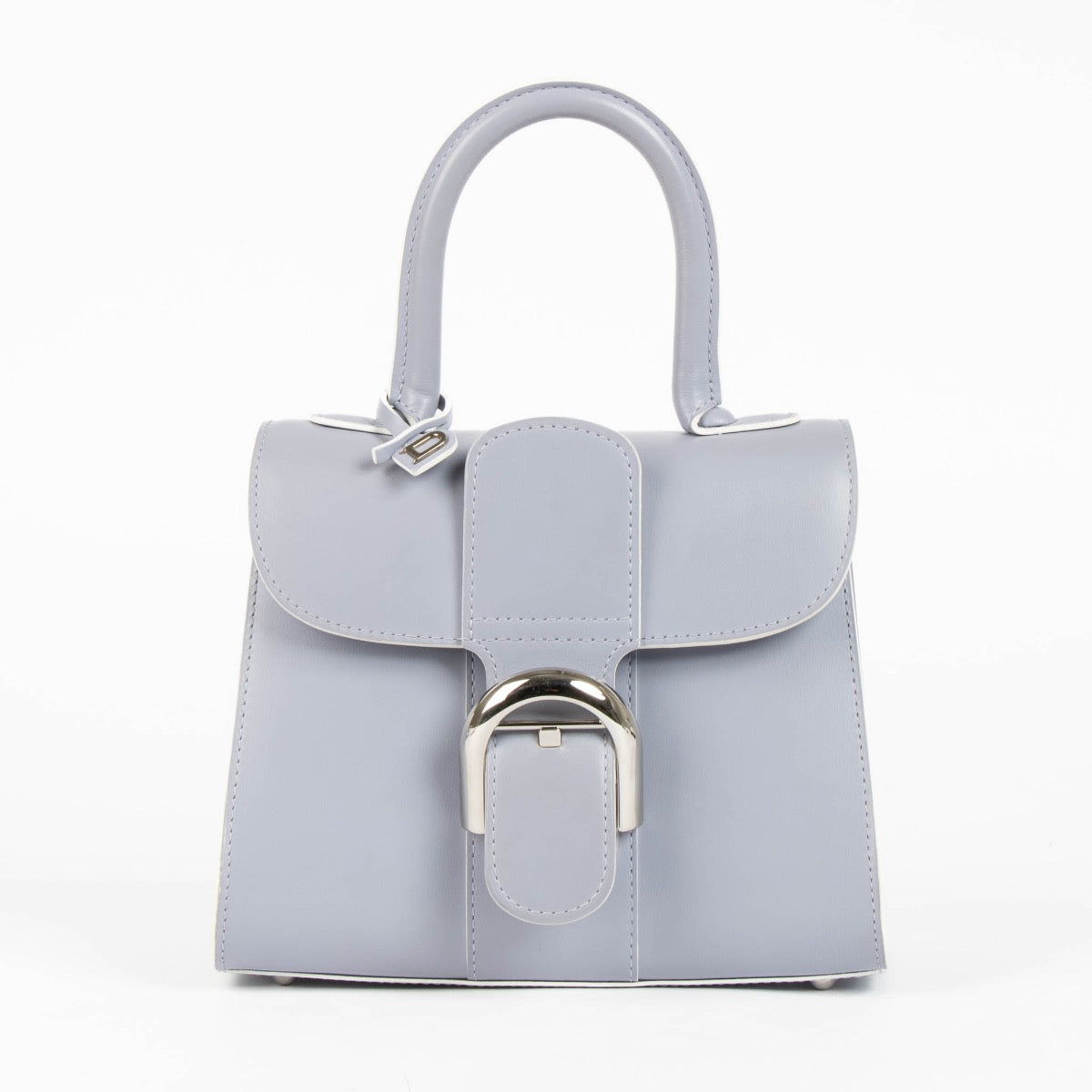 Authentic pre-loved Delvaux Lilas Box Calf Mini Brillant Bag on Labellov.com
