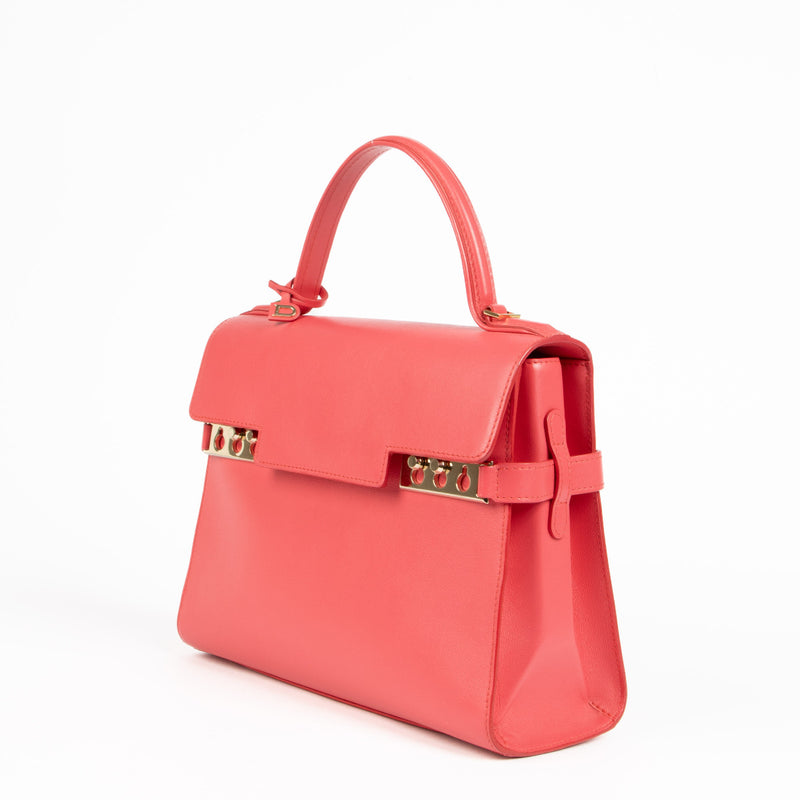 Delvaux Rose Candy Supple Calf Tempête MM Bag aan de beste prijs bij Labellov tweedehands luxe in Antwerpen en Knokke