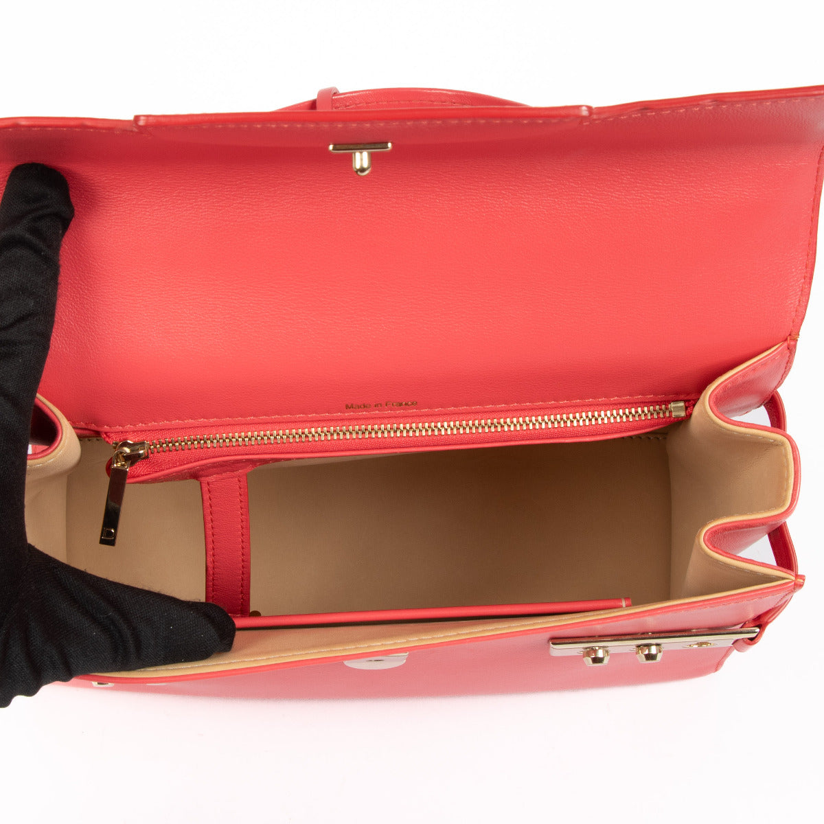 Delvaux Rose Candy Supple Calf Tempête MM Tas