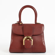 Authentic preloved Delvaux Burgundy Rodeo Calf Brillant mini Bag on Labellov.com