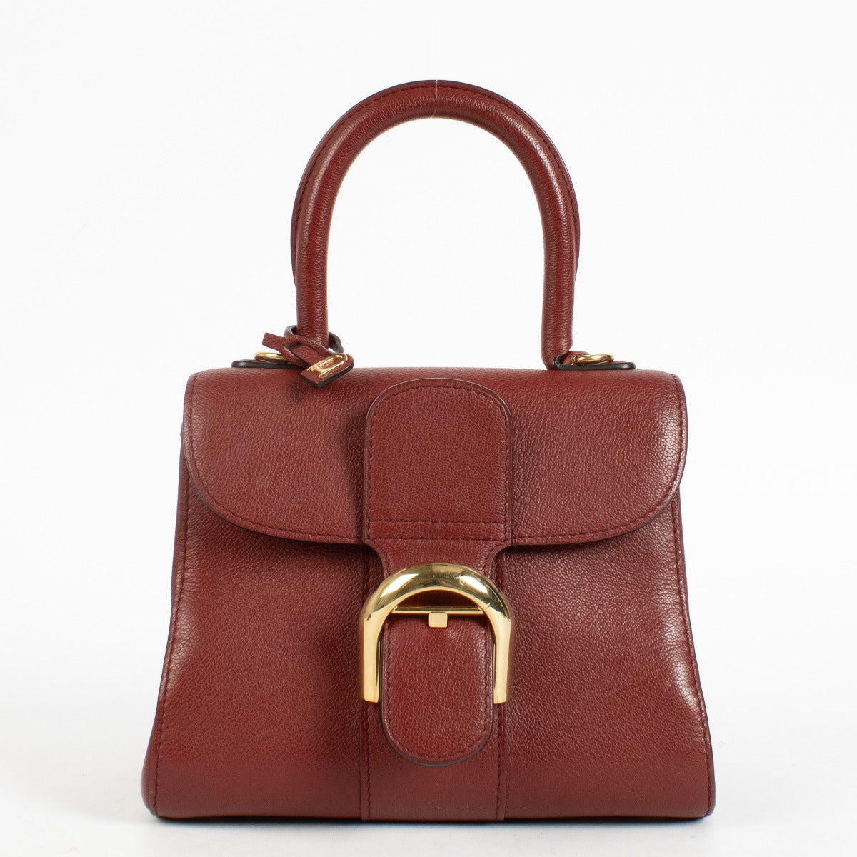 Authentic preloved Delvaux Burgundy Rodeo Calf Brillant mini Bag on Labellov.com