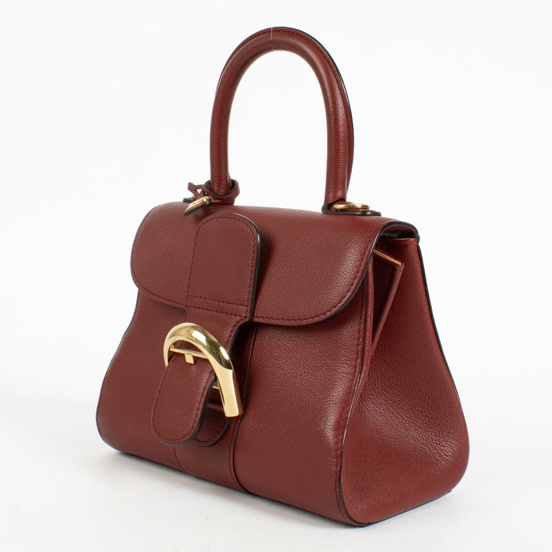 Authentic preloved Delvaux Burgundy Rodeo Calf Brillant mini Bag on Labellov.com