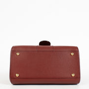 Authentic preloved Delvaux Burgundy Rodeo Calf Brillant mini Bag on Labellov.com