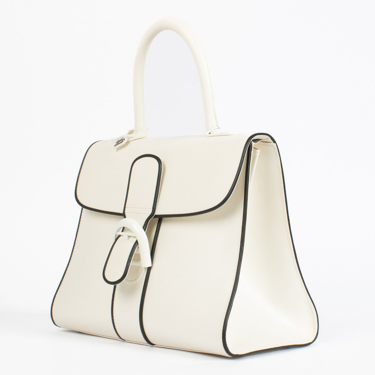 Authentic preloved Delvaux White Box Calf Brillant MM Illusion on Labellov.com