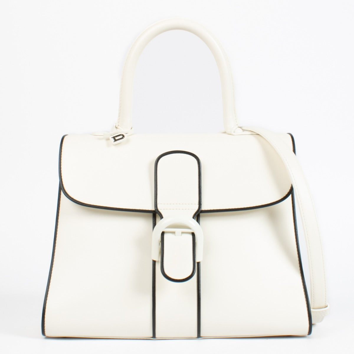 Authentic preloved Delvaux White Box Calf Brillant MM Illusion on Labellov.com