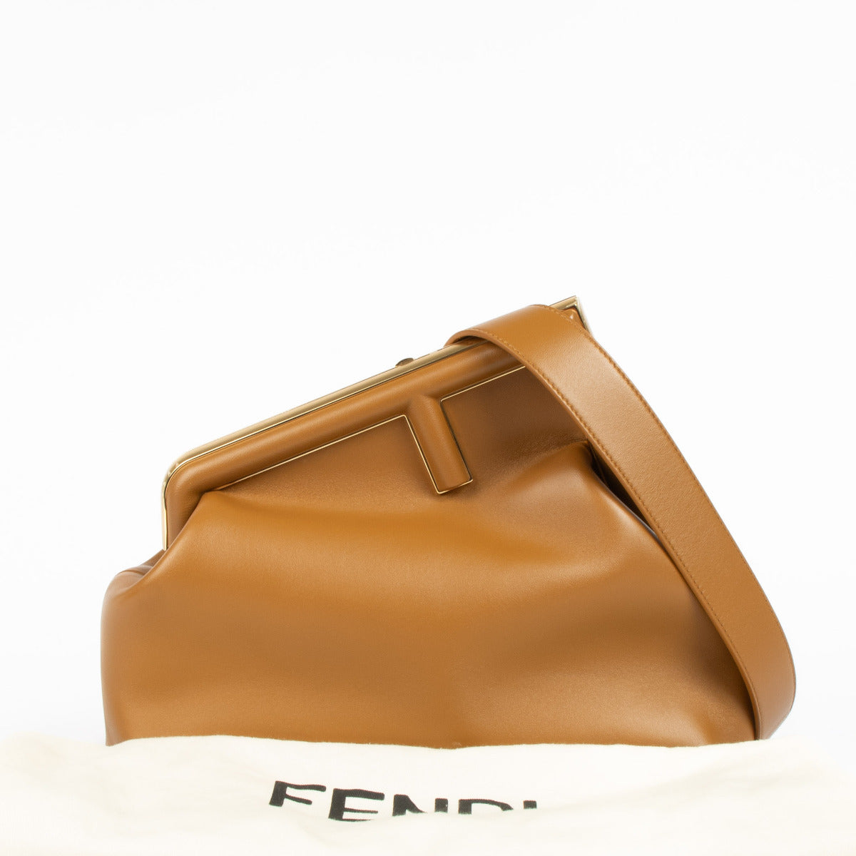 Fendi Camel Midi First Bag