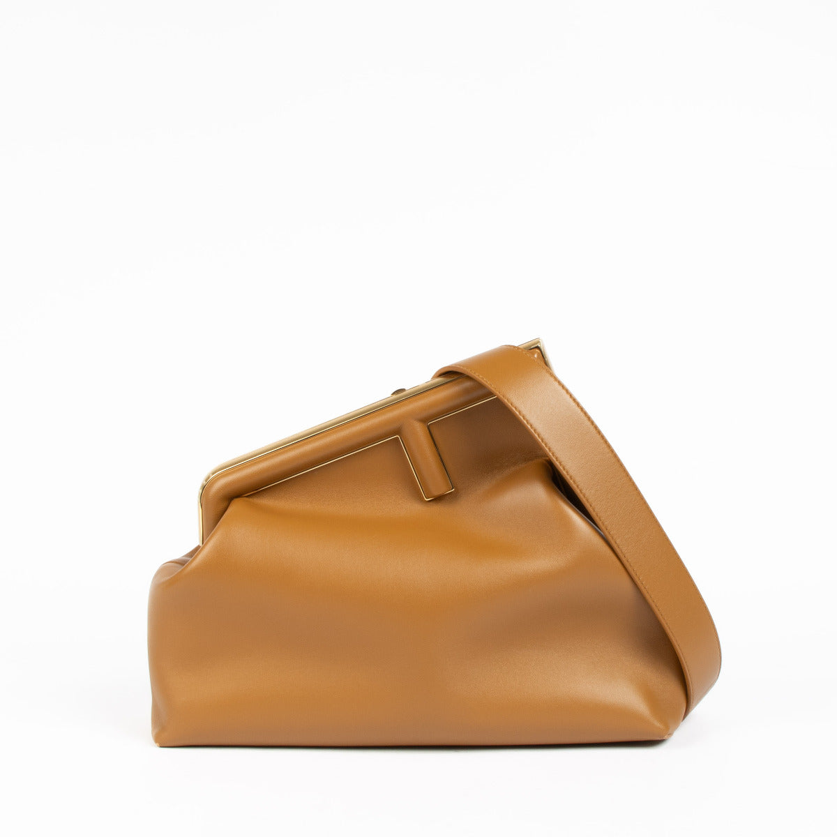 Fendi Camel Midi First Bag