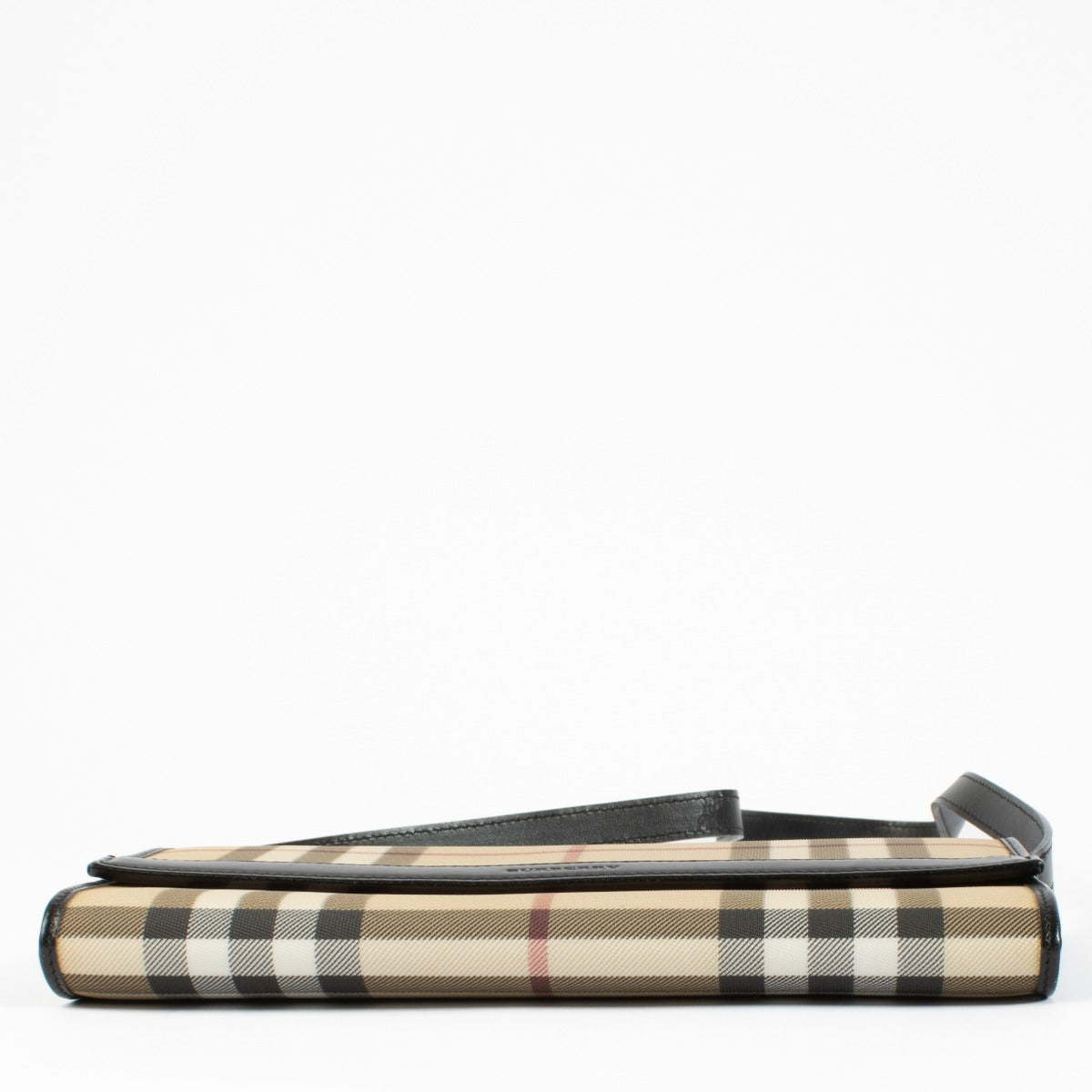 Burberry Beige Check Portemonnee met Bandje