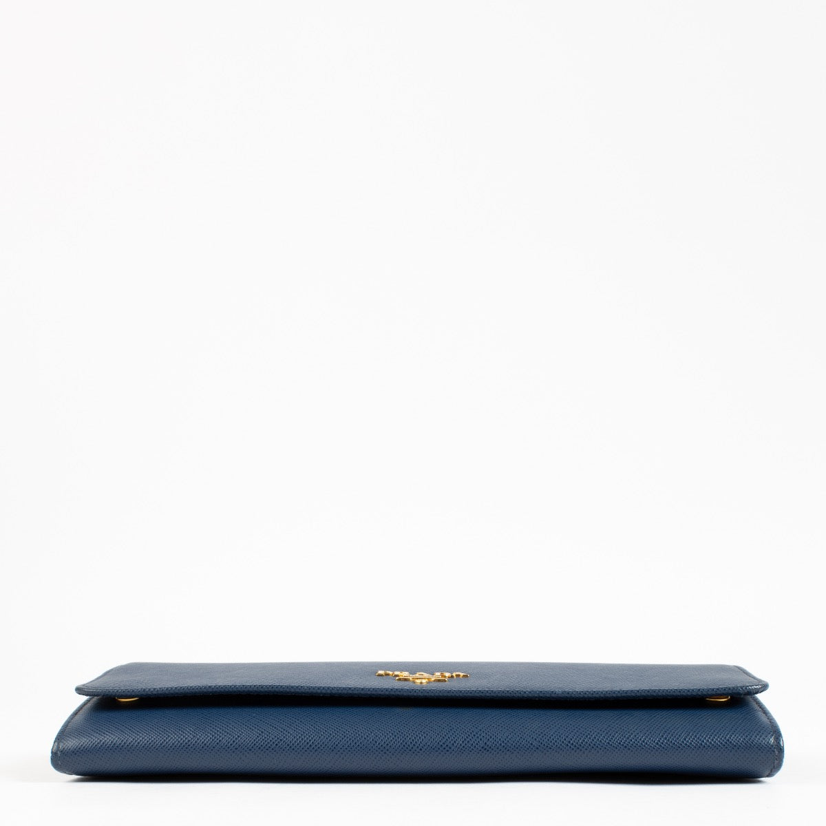 Prada Blue Saffiano Wallet On Chain Crossbody Bag