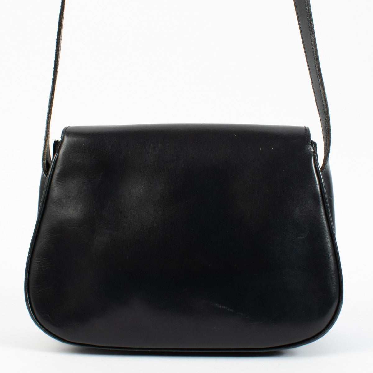 Sac vintage Celine cabas en veau brillant bleu
