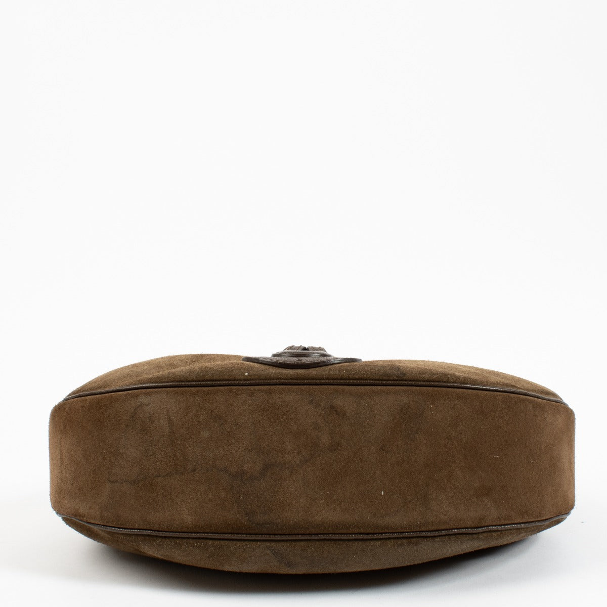 Delvaux Brown Suede Camille PM Bag