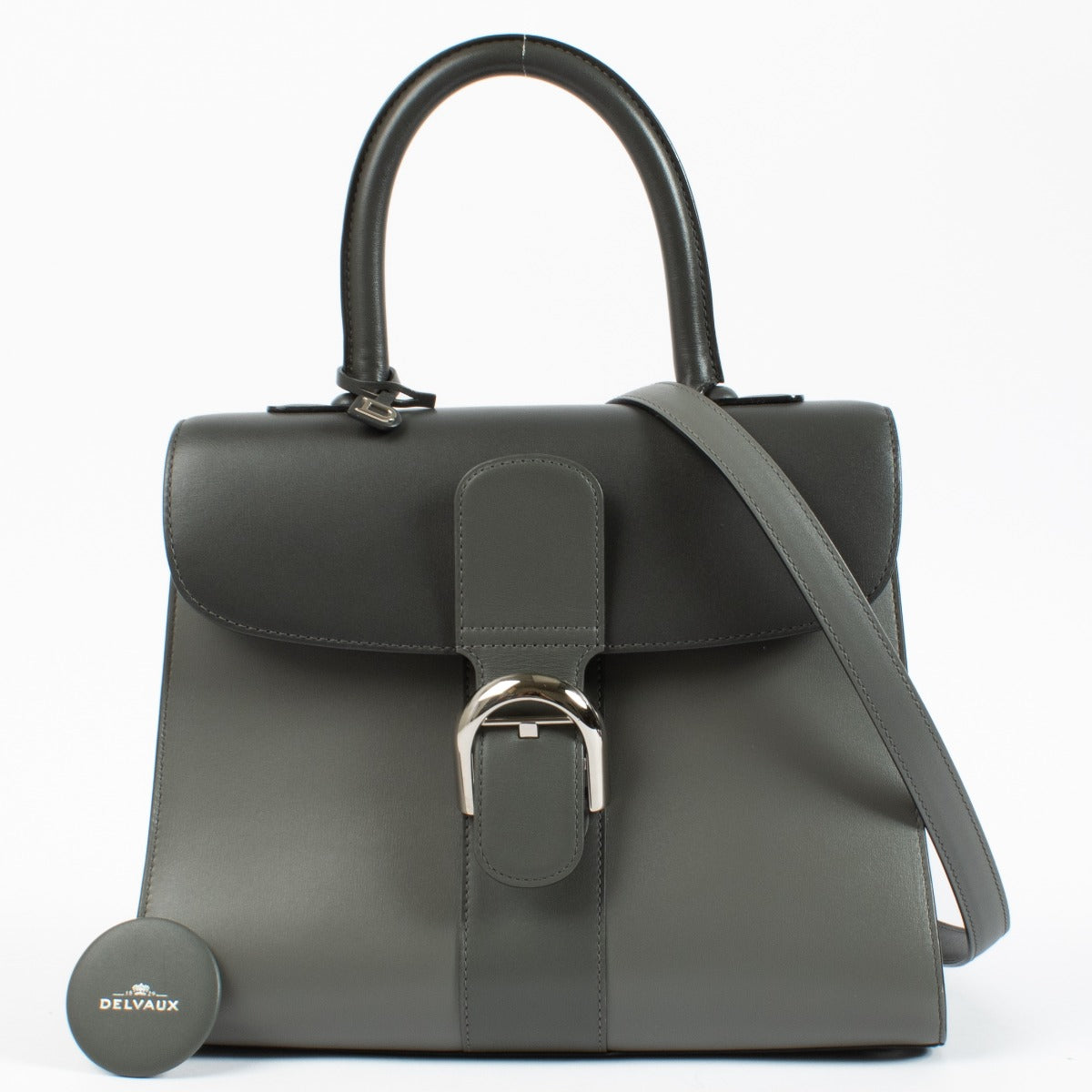 Shop 100% authentic secondhand Delvaux Smoke Camaieux Box Calf Brillant MM on Labellov.com