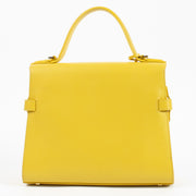Delvaux Yellow Tempête MM Top Handle Bag