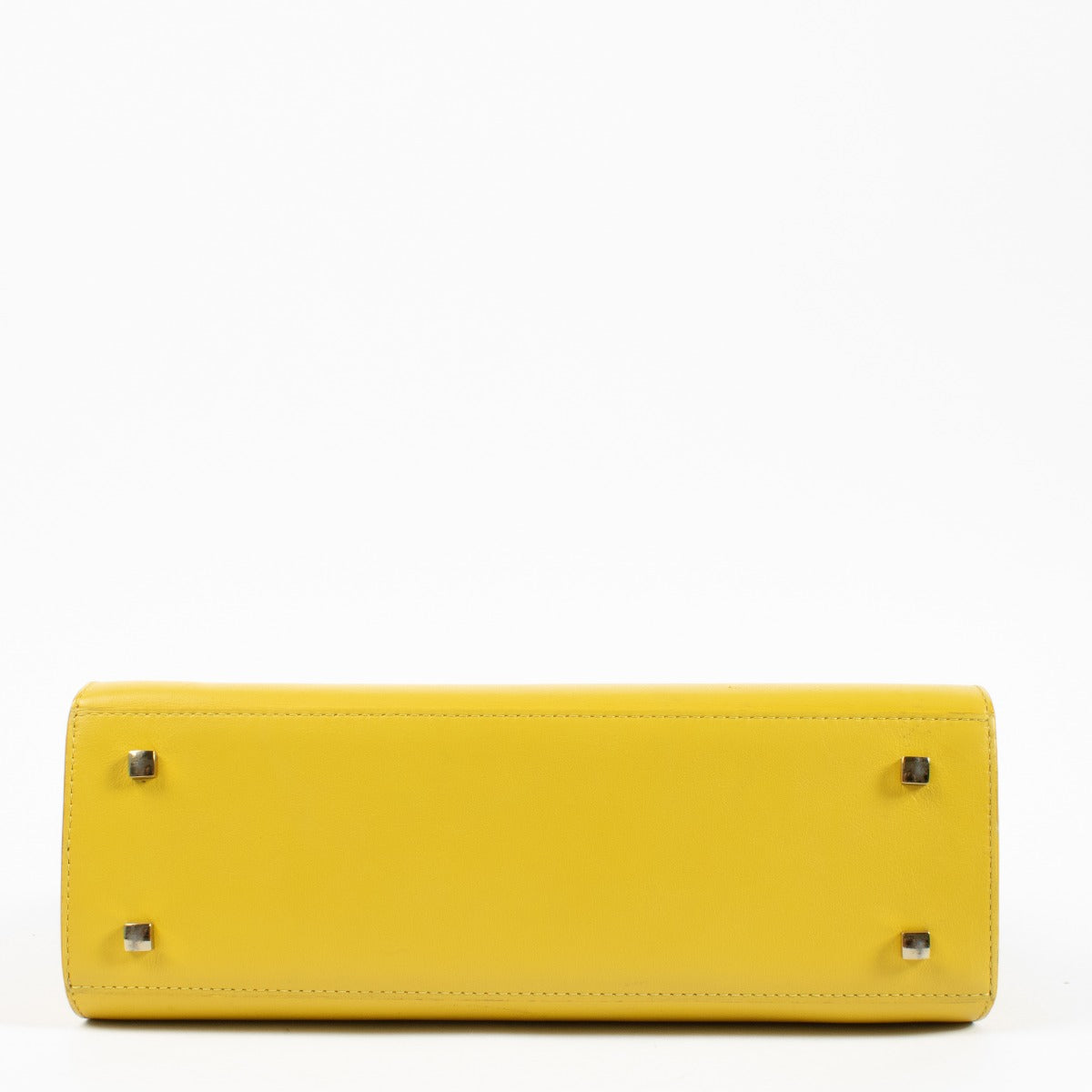 Delvaux Yellow Tempête MM Top Handle Bag
