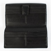 Delvaux Black Large Wallet