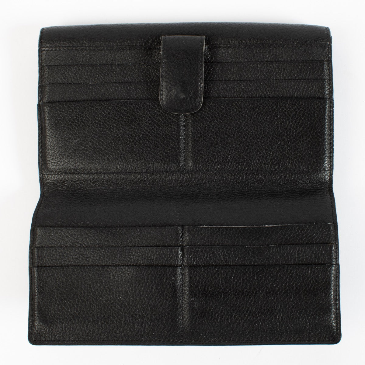 Delvaux Black Large Wallet