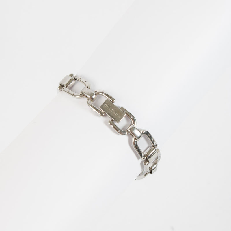 Delvaux Sterling Silver Double D Bracelet