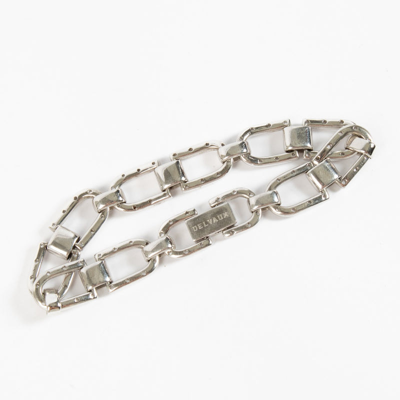 Delvaux Sterling Silver Double D Bracelet