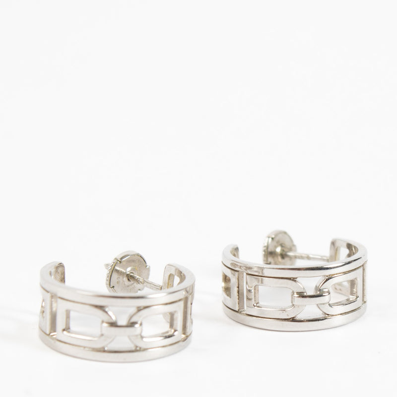 Delvaux Sterling Silver Double D Earrings