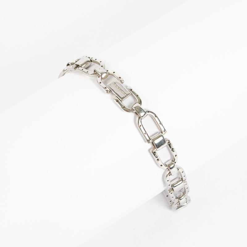 Delvaux Sterling Silver Double D Necklace