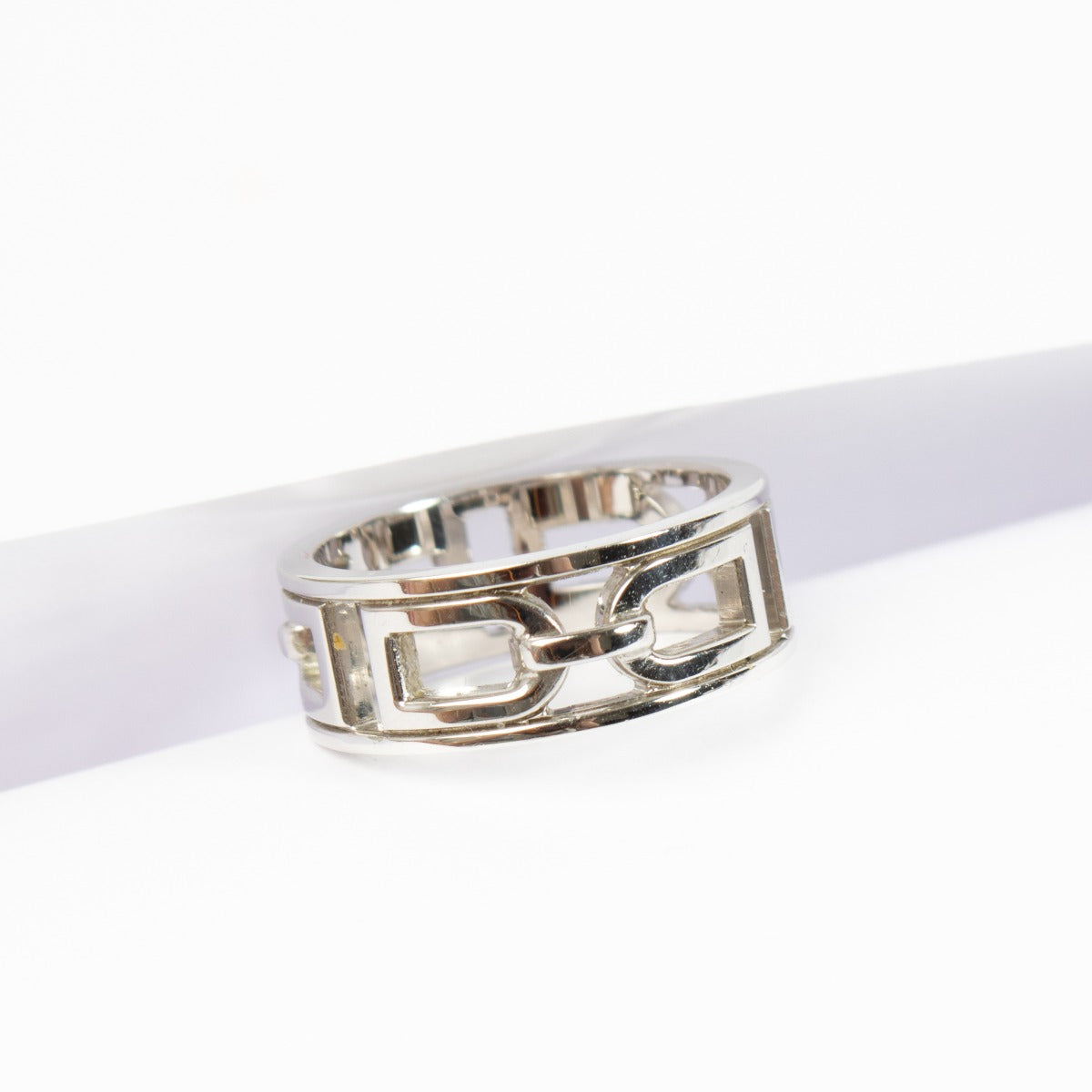 Bague Delvaux double D en argent sterling - Taille 51