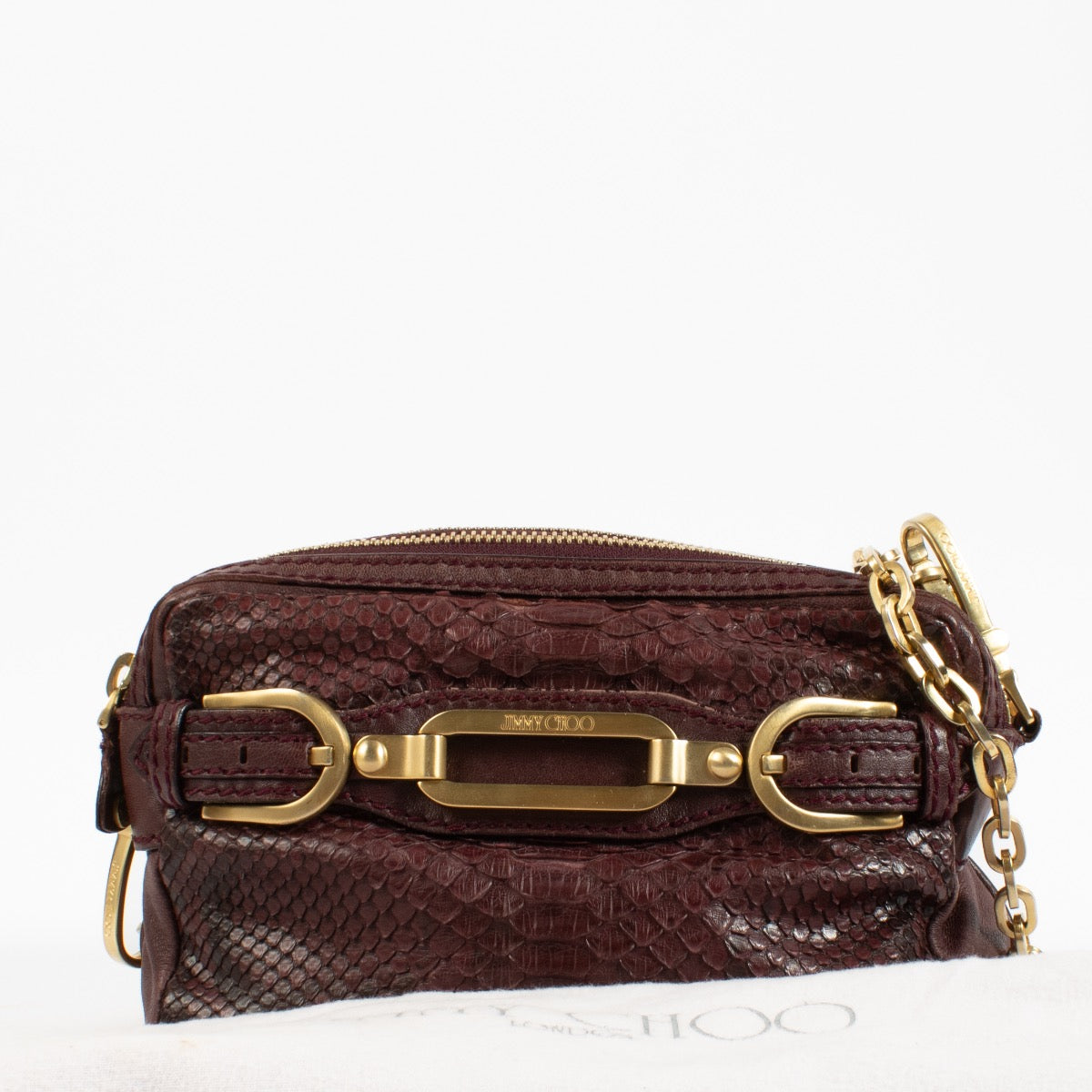 Jimmy Choo Burgundy Shoulder Bag
