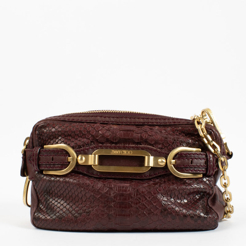 Jimmy Choo Burgundy Shoulder Bag