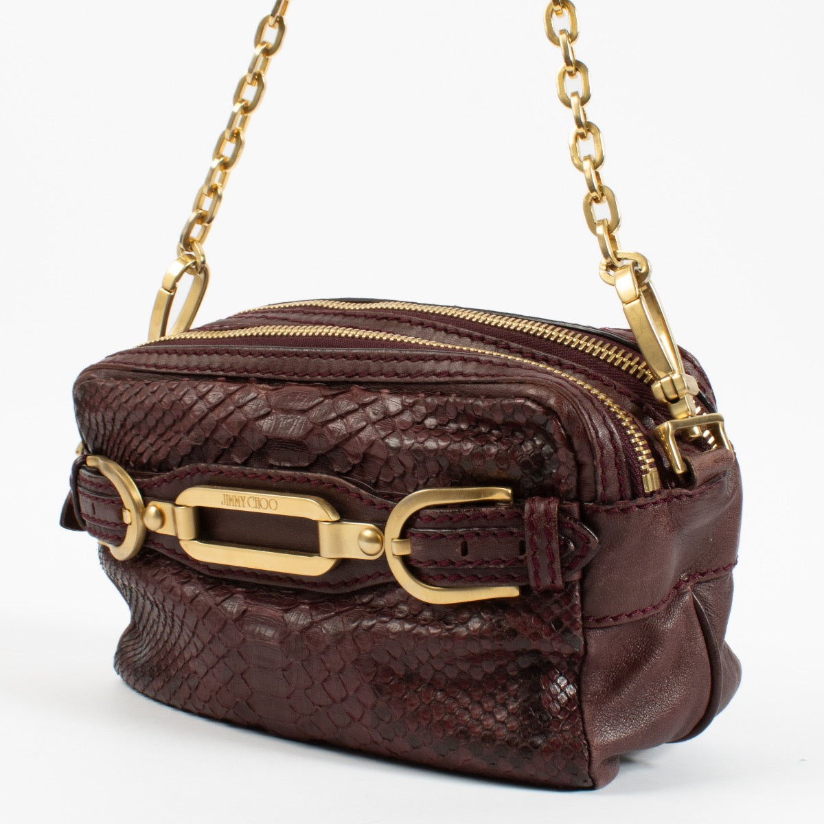 Jimmy Choo Burgundy Shoulder Bag