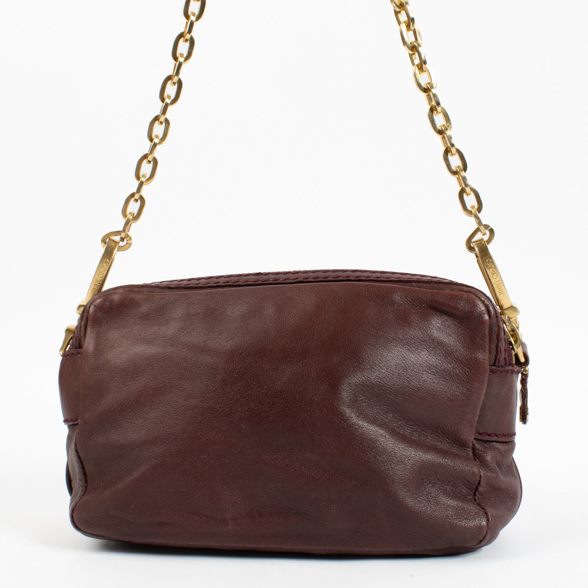 Jimmy Choo Burgundy Shoulder Bag