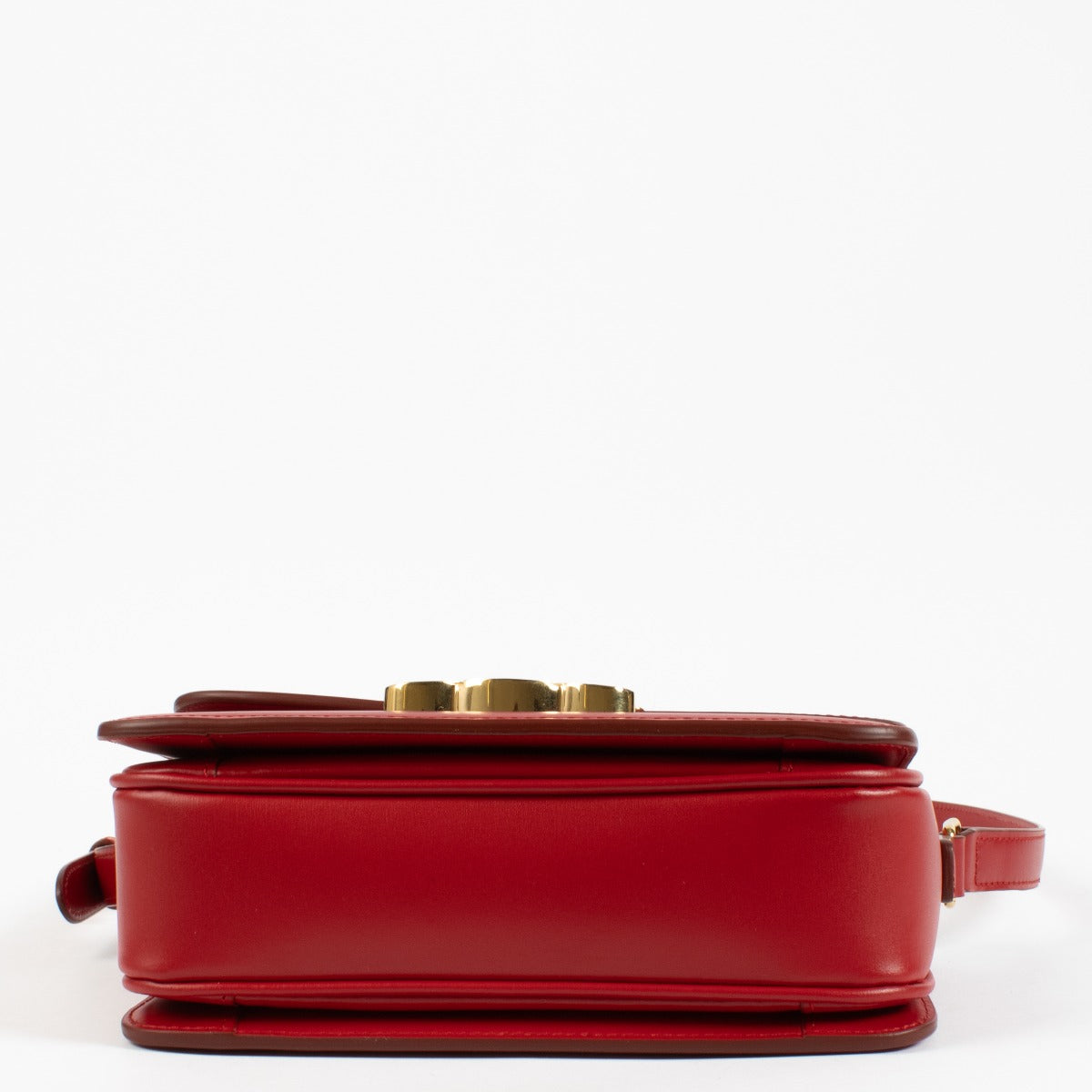 shop 100% authentic second hand Celine Red Shiny Calfskin Teen Triomphe Bag on Labellov.com