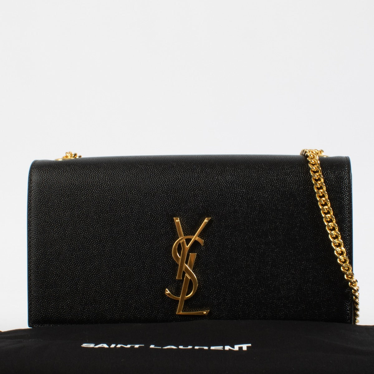 Saint Laurent Black Kate Medium Bag